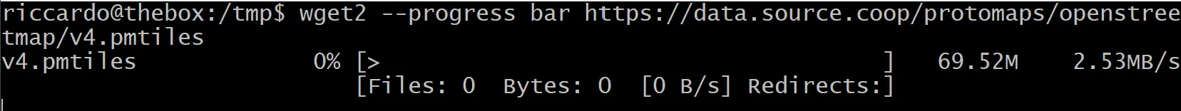 Downloading world data is an exercise in patience